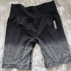 Gymshark Black and Gray Biker Shorts